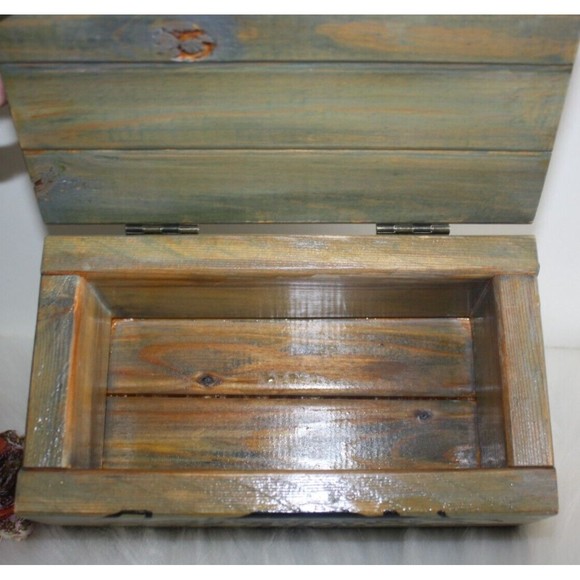 Tree Of Life Wooden Memory Box Handmade Rhinestone Embellished Stained GUC - Picture 5 of 10